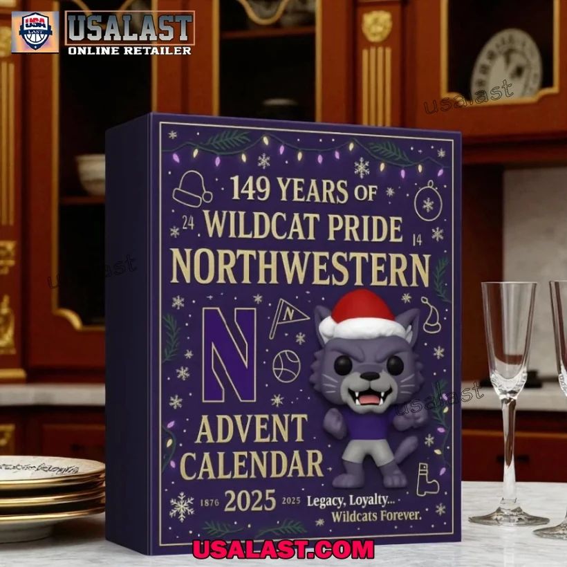 Northwestern Wildcats 149th Anniversary Pop Advent - Adult & Kids T-Shirts, Sweatshirts & Hoodies apparel design preview 1