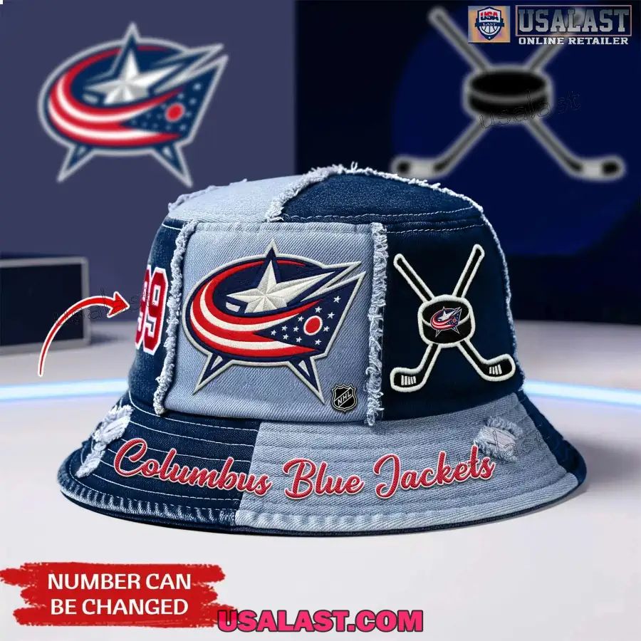 Columbus Blue Jackets Premium Bucket Hat - Adult & Kids T-Shirts, Sweatshirts & Hoodies apparel design preview 1