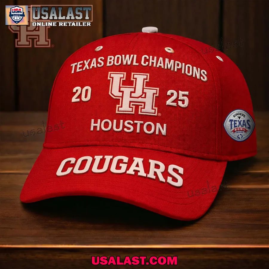 Houston Cougars 2025 Texas Bowl Champions Classic Cap - Adult & Kids T-Shirts, Sweatshirts & Hoodies apparel design preview 1