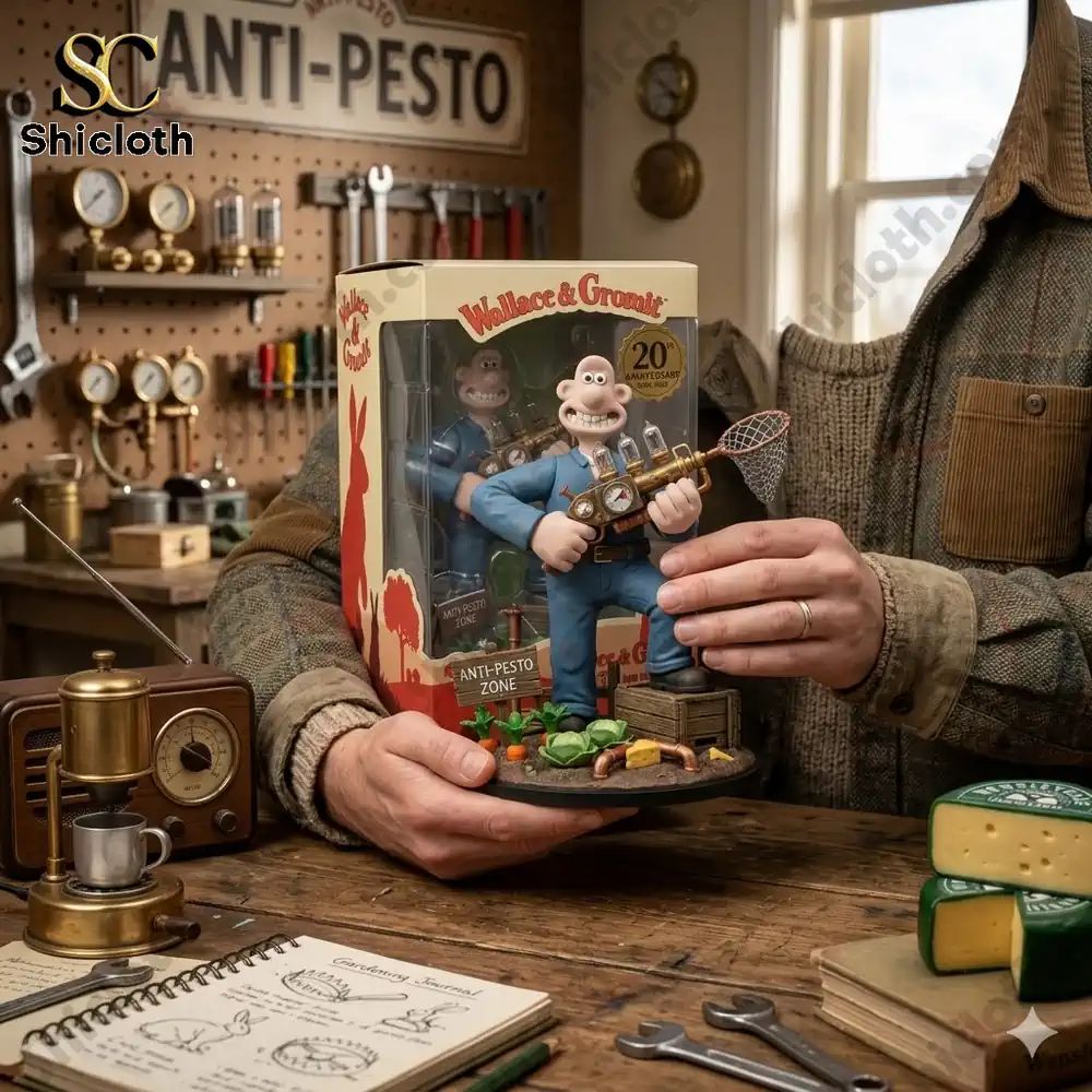Wallace Gromit 20th Anniversary Collector Funko Pop! - Adult & Kids T-Shirts, Sweatshirts & Hoodies apparel design preview 1