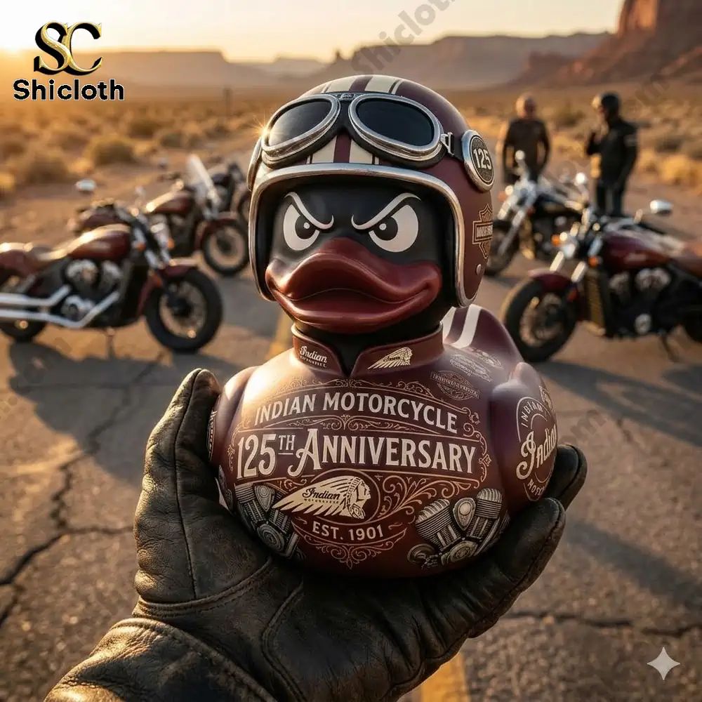 Indian Motorcycle 125th Anniversary Duck - Adult & Kids T-Shirts, Sweatshirts & Hoodies apparel design preview 1