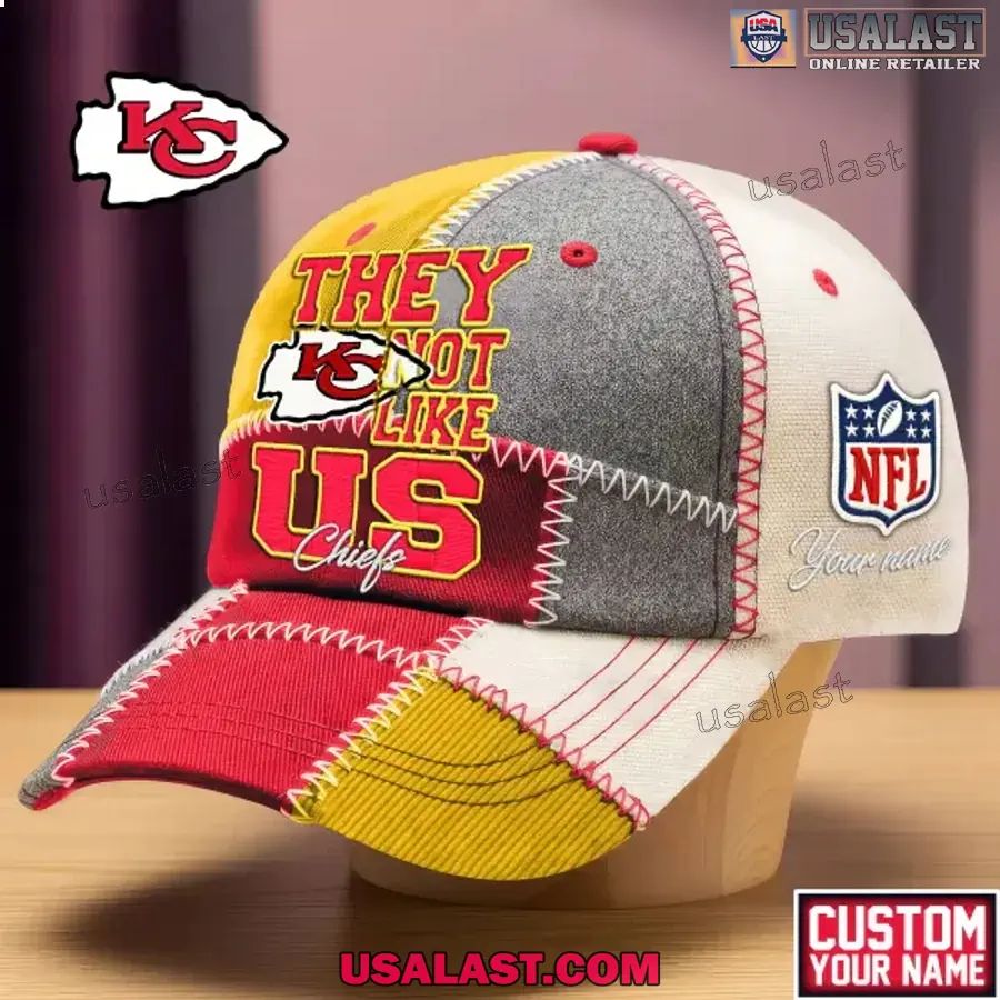 Kansas City Chiefs They Not Like Us Personalized Cap - Adult & Kids T-Shirts, Sweatshirts & Hoodies apparel design preview 1