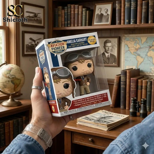Amelia Earhart Aviation Pioneer Funko Pop! Vinyl - Adult & Kids T-Shirts, Sweatshirts & Hoodies apparel design preview 1