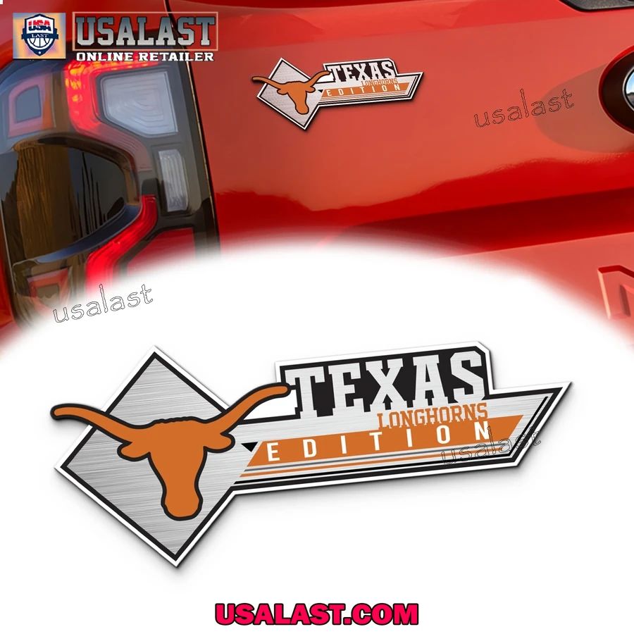 Texas Longhorns Edition 3D Car Badge Sticker - Adult & Kids T-Shirts, Sweatshirts & Hoodies apparel design preview 1