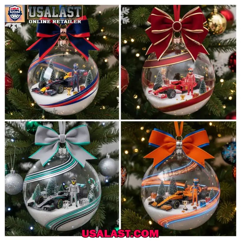 F1 Racing Christmas Ornaments 2025 - Adult & Kids T-Shirts, Sweatshirts & Hoodies apparel design preview 1