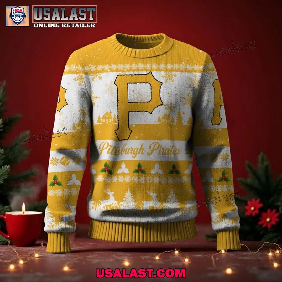 Pittsburgh Pirates Ugly Christmas Sweater Jumper - Adult & Kids T-Shirts, Sweatshirts & Hoodies apparel design preview 1