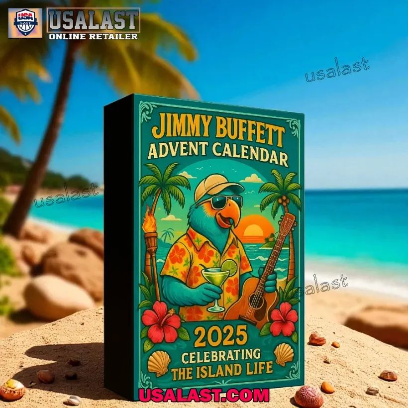 2025 Jimmy Buffett Advent Calendar The Island Life - Adult & Kids T-Shirts, Sweatshirts & Hoodies apparel design preview 1