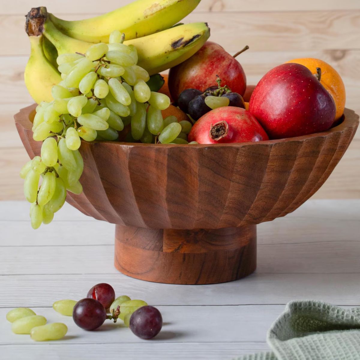 Luxe Designs Elevated Wooden Footed Bowl Handcrafted - Adult & Kids T-Shirts, Sweatshirts & Hoodies apparel design preview 1
