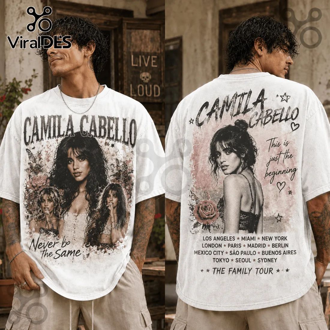 Camila Cabello The Family Tour - Adult & Kids T-Shirts, Sweatshirts & Hoodies apparel design preview 1