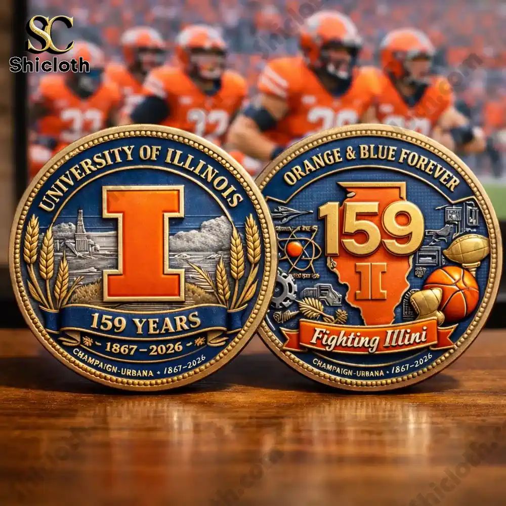 University of Illinois Fighting Illini 159th - Adult & Kids T-Shirts, Sweatshirts & Hoodies apparel design preview 1