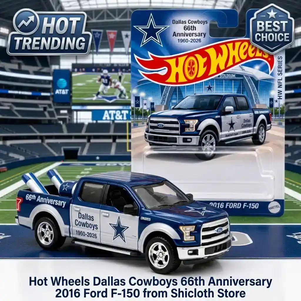 Wheels Dallas Cowboys 66th Anniversary 2016 Ford - Adult & Kids T-Shirts, Sweatshirts & Hoodies apparel design preview 1