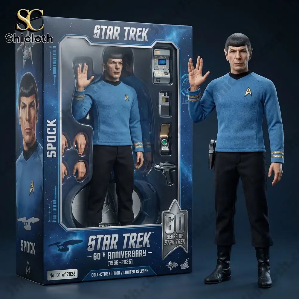 Toys 60th Anniversary Spock Scale Figure - Adult & Kids T-Shirts, Sweatshirts & Hoodies apparel design preview 1