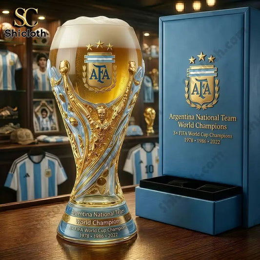 Argentina World Cup Champion Trophy Beer Glass - Adult & Kids T-Shirts, Sweatshirts & Hoodies apparel design preview 1