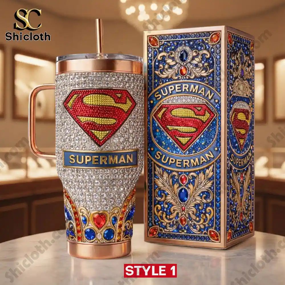 Superman Man Flight Of Steel 40Oz Stanley Tumbler - Adult & Kids T-Shirts, Sweatshirts & Hoodies apparel design preview 1