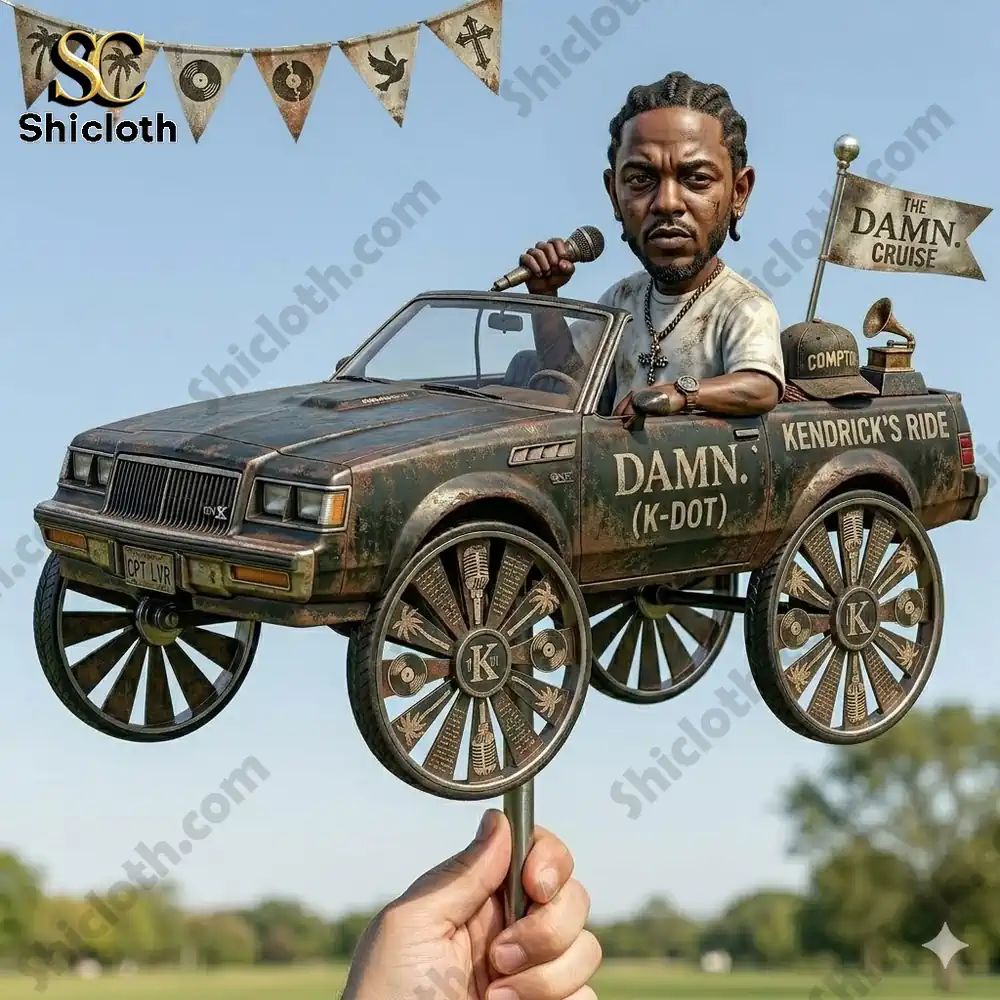 Kendrick Lamar x Buick GNX 1987 Wind Spinner For - Adult & Kids T-Shirts, Sweatshirts & Hoodies apparel design preview 1