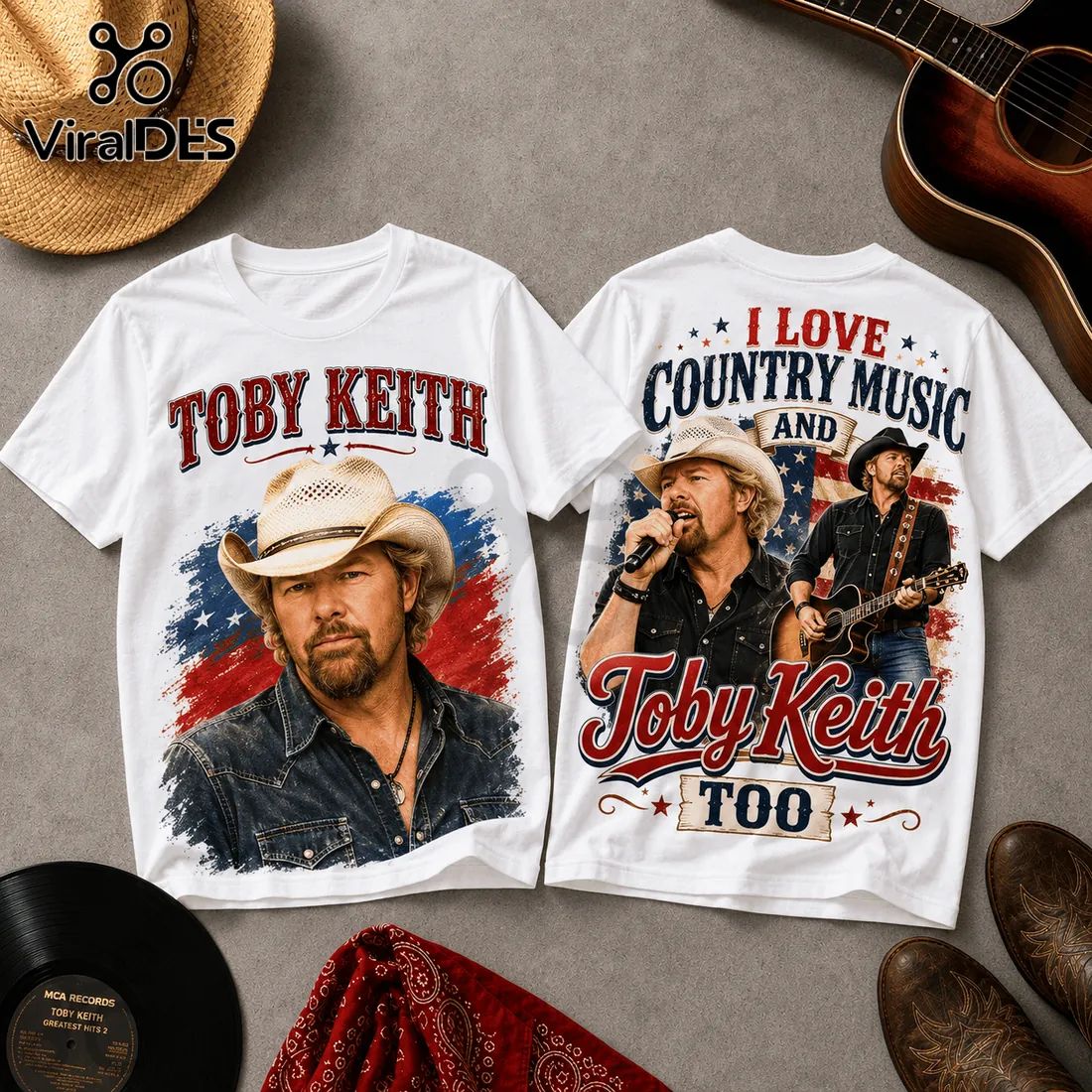 Toby Keith Vintage Country Music - Adult & Kids T-Shirts, Sweatshirts & Hoodies apparel design preview 1
