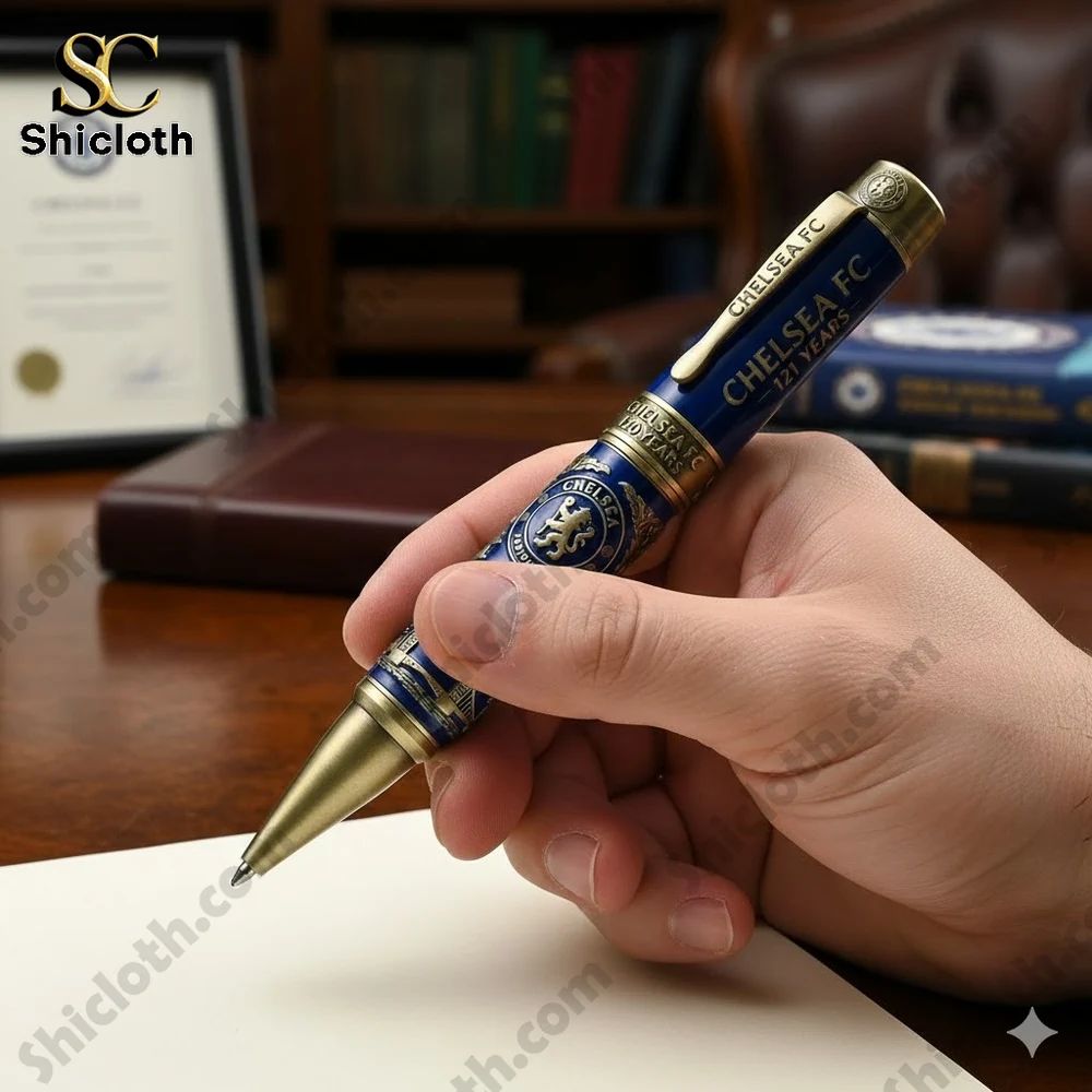 Chelsea FC 121st Anniversary 1905-2026 collector pen - Adult & Kids T-Shirts, Sweatshirts & Hoodies apparel design preview 1