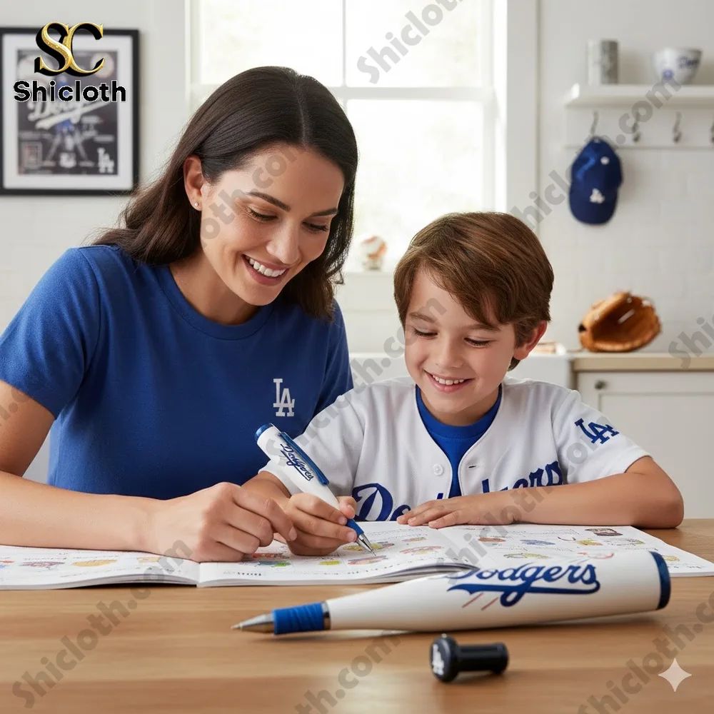 Los Angeles Dodgers Baseball Bat Commemorative Pen - Adult & Kids T-Shirts, Sweatshirts & Hoodies apparel design preview 1