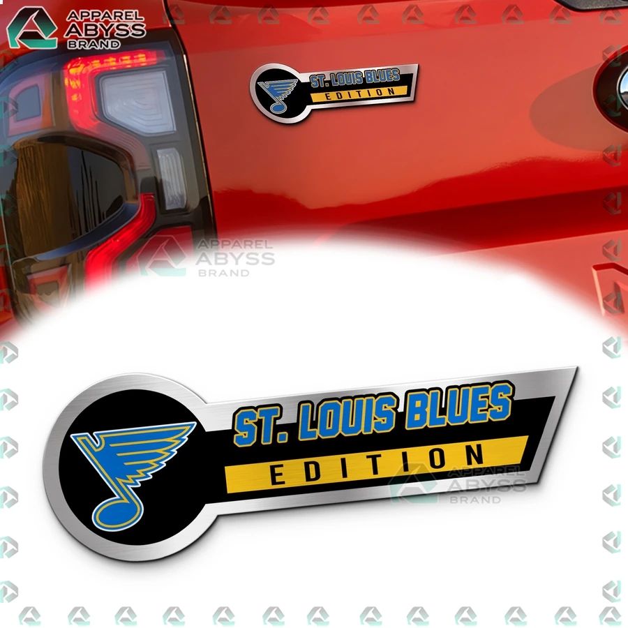 St. Louis Blues Edition 3D Engraved Car Name Emblem - Adult & Kids T-Shirts, Sweatshirts & Hoodies apparel design preview 1