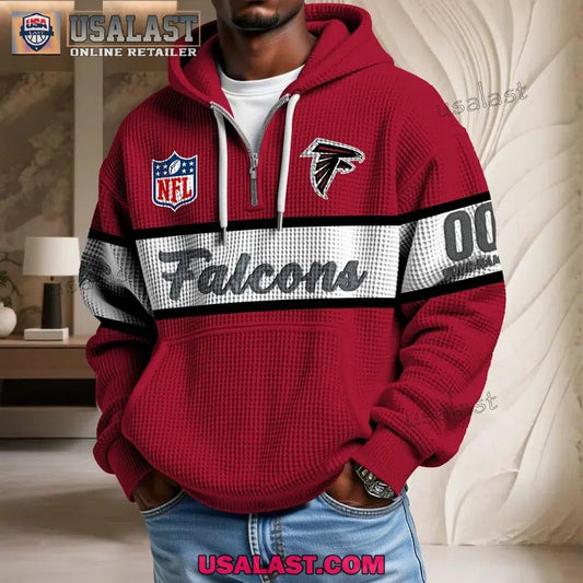 Atlanta Falcons Waffle Half Zip - Adult & Kids T-Shirts, Sweatshirts & Hoodies apparel design preview 1