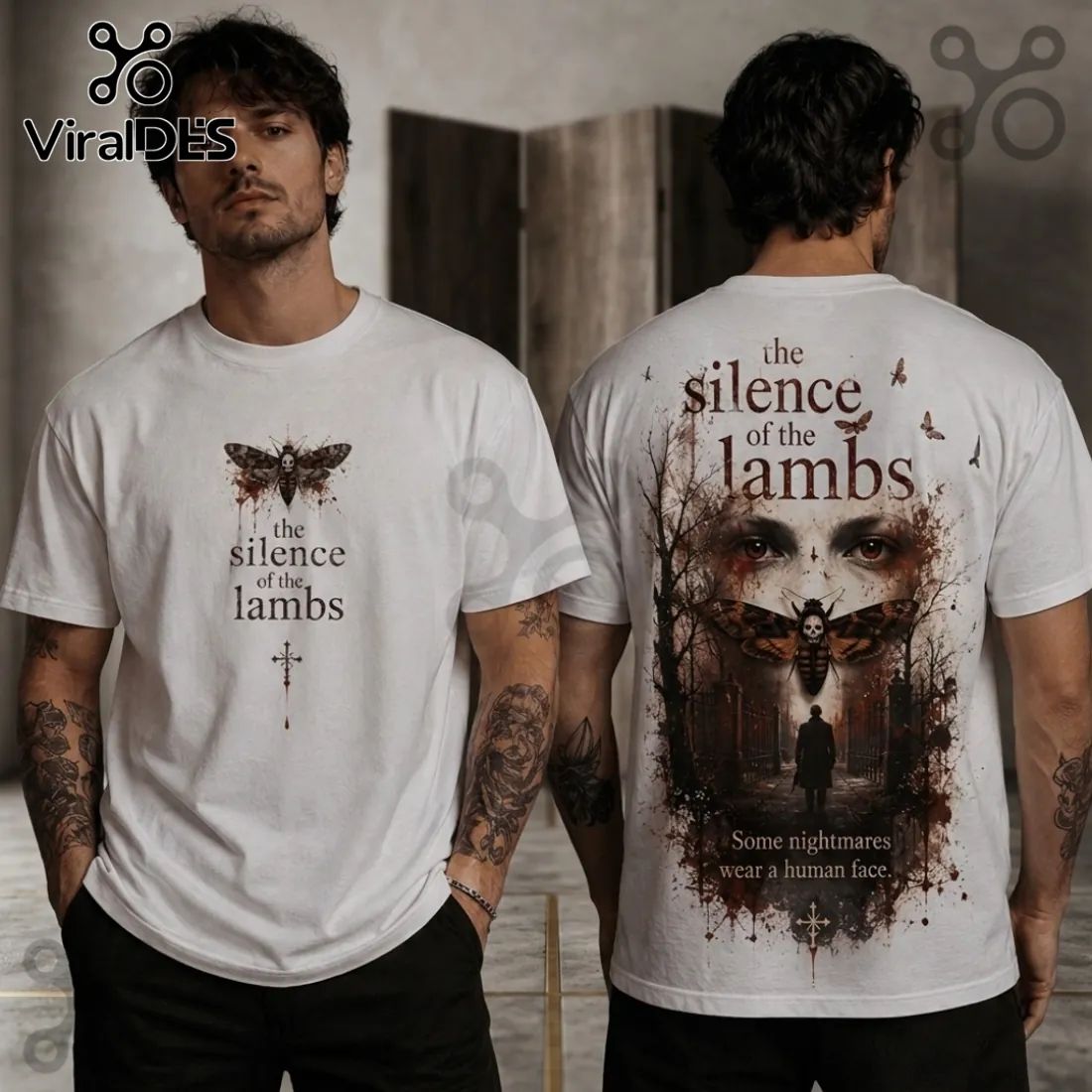 The Silence of Lambs Death's-Head Moth Horror - Adult & Kids T-Shirts, Sweatshirts & Hoodies apparel design preview 1