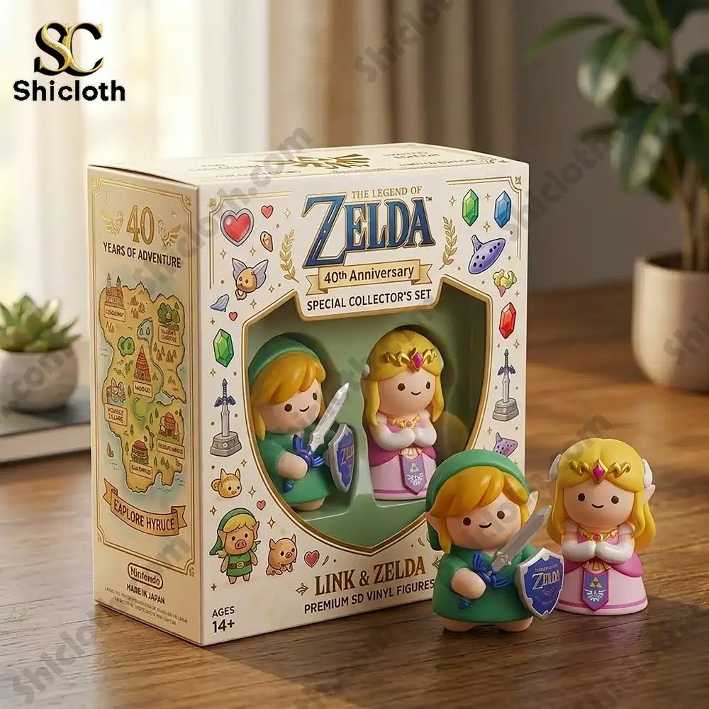Link Zelda 40th Anniversary Collectible Pop! Figure - Adult & Kids T-Shirts, Sweatshirts & Hoodies apparel design preview 1