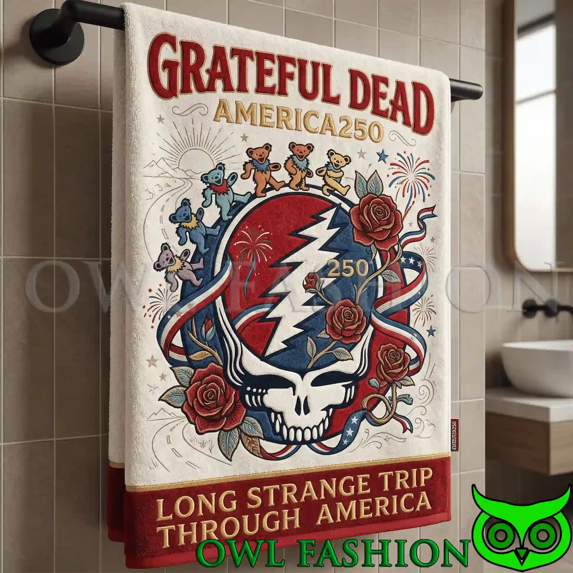 Grateful Dead America 250 Collection Premium Bath - Adult & Kids T-Shirts, Sweatshirts & Hoodies apparel design preview 1