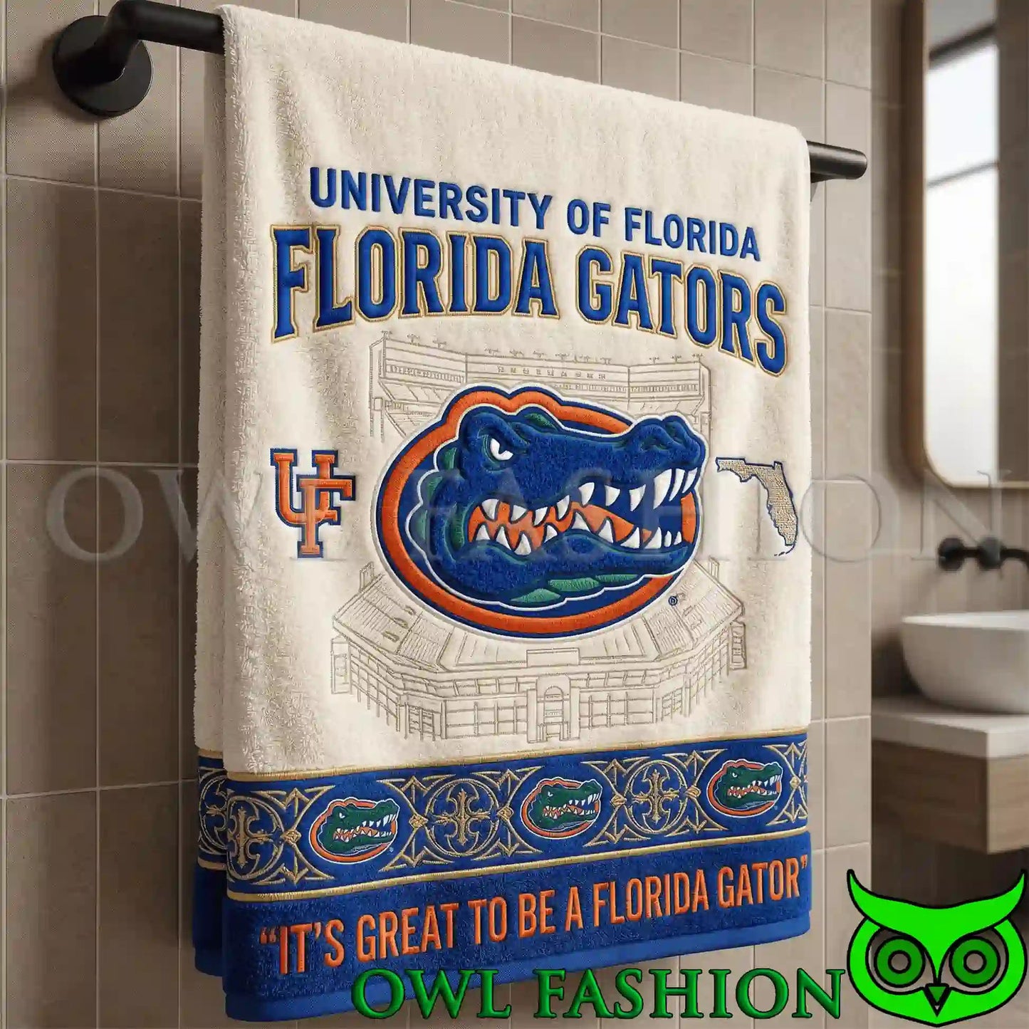 Floria Gators Premium Bath Towels - Adult & Kids T-Shirts, Sweatshirts & Hoodies apparel design preview 1