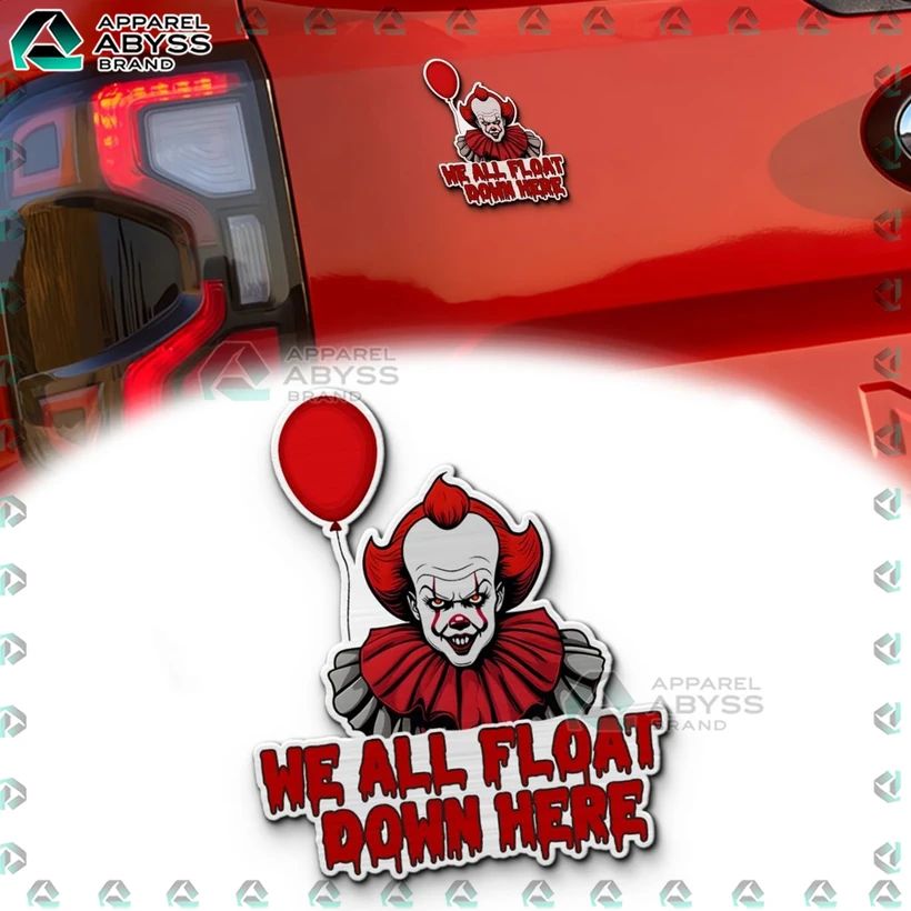 Pennywise Halloween Edition 3D Car Name Emblem - Adult & Kids T-Shirts, Sweatshirts & Hoodies apparel design preview 1