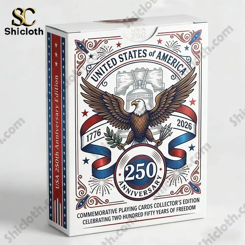 USA 250th Anniversary Commemorative Playing Cards - Adult & Kids T-Shirts, Sweatshirts & Hoodies apparel design preview 1