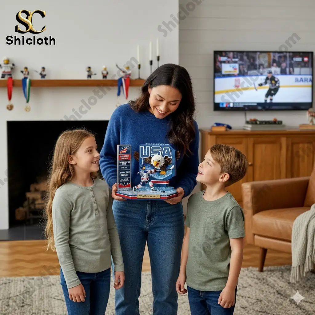 Team Usa Hockey Gold Medalists The Pride Of America - Adult & Kids T-Shirts, Sweatshirts & Hoodies apparel design preview 1