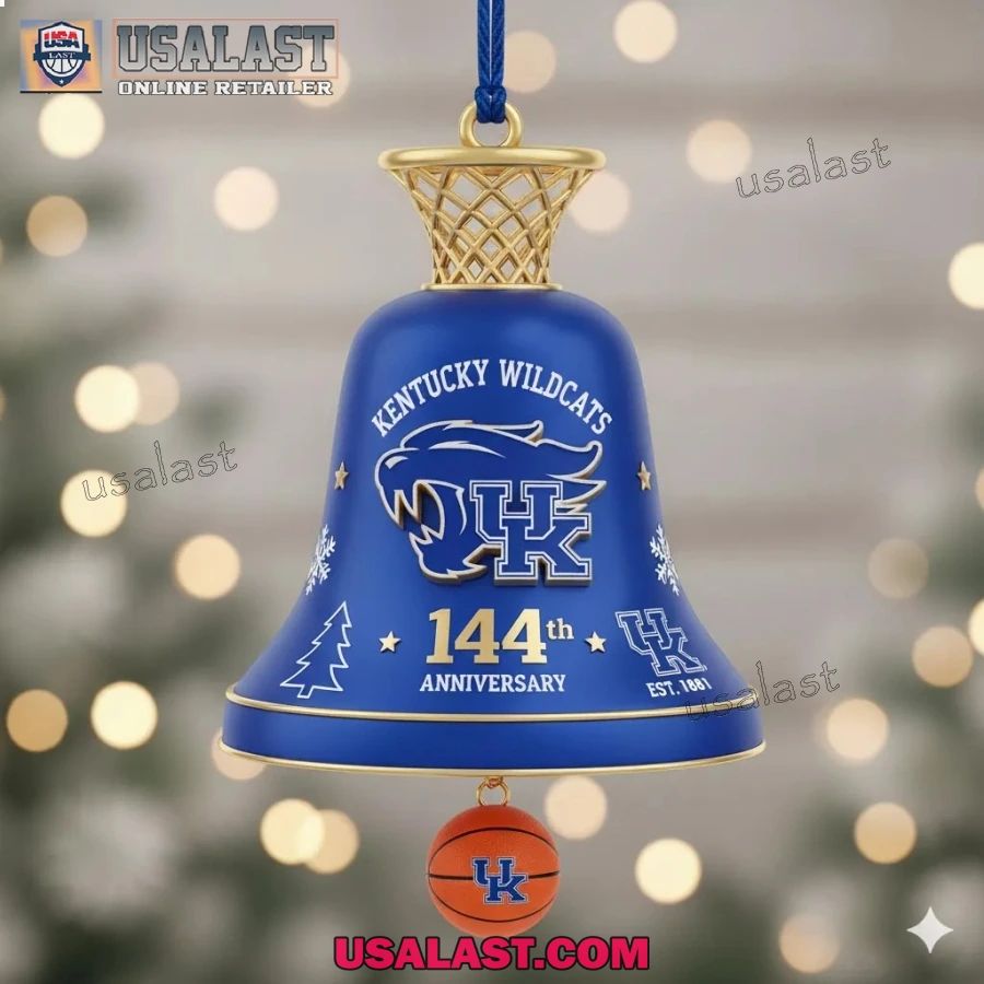 Kentucky Wildcats 144th Anniversary Christmas Bell - Adult & Kids T-Shirts, Sweatshirts & Hoodies apparel design preview 1
