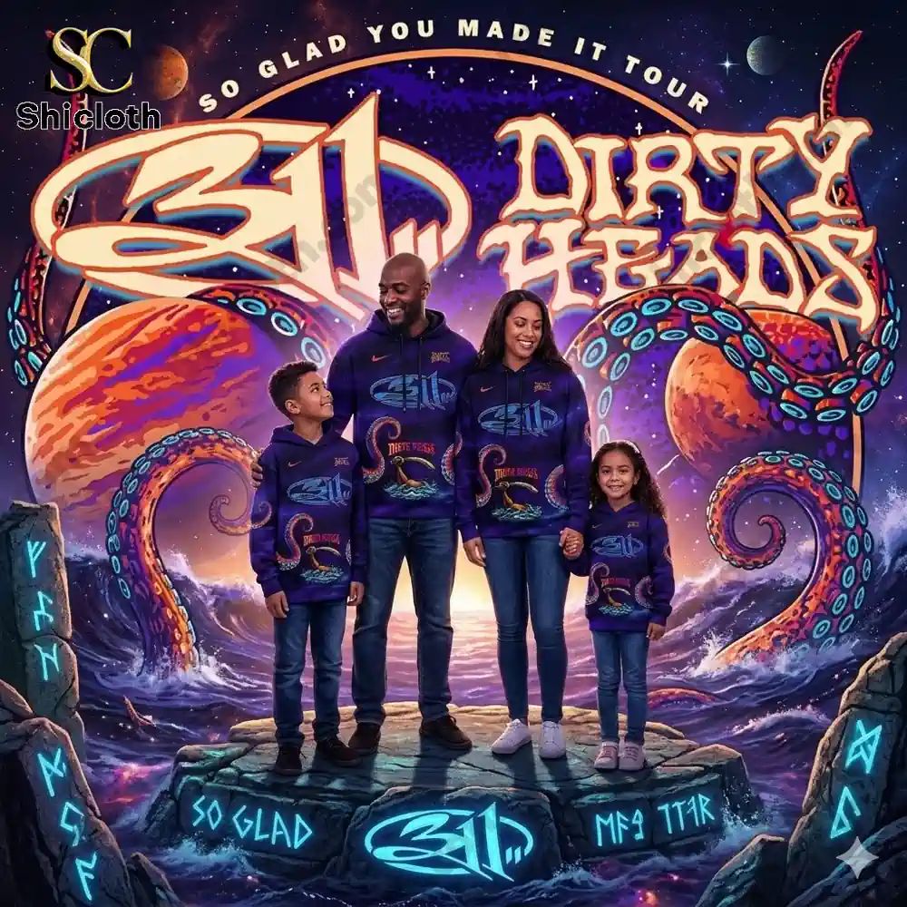 So Glad You Made It Tour 311 x Dirty Heads - Adult & Kids T-Shirts, Sweatshirts & Hoodies apparel design preview 1