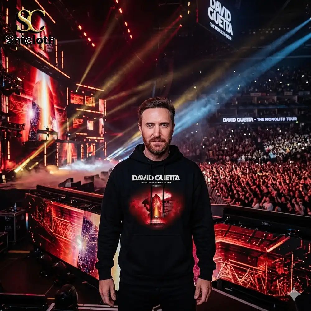David Guetta The Monolith Tour 2026 Limited - Adult & Kids T-Shirts, Sweatshirts & Hoodies apparel design preview 1