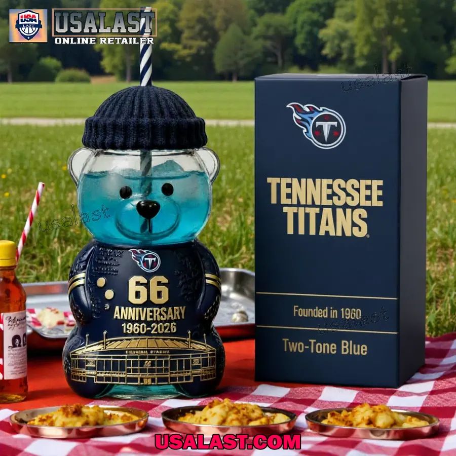 Tennessee Titans 66th Anniversary Collectible Bear - Adult & Kids T-Shirts, Sweatshirts & Hoodies apparel design preview 1