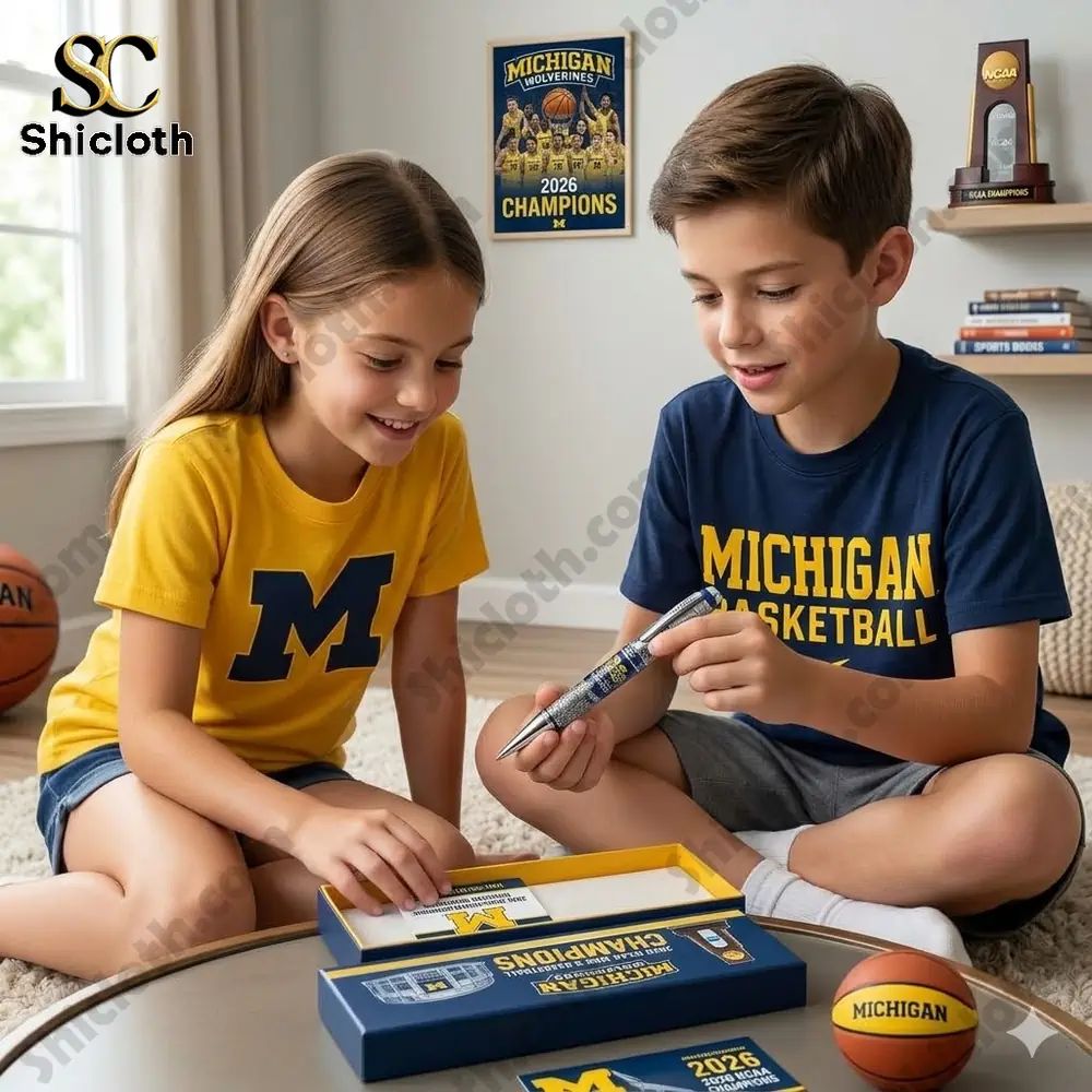2026 NCAA Champions Go Blue Michigan Wolverines - Adult & Kids T-Shirts, Sweatshirts & Hoodies apparel design preview 1