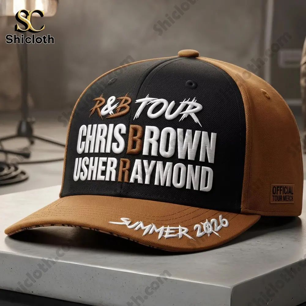 Usher and Chris Brown R&B Tour 2026 Raymond Cap Hat - Adult & Kids T-Shirts, Sweatshirts & Hoodies apparel design preview 1