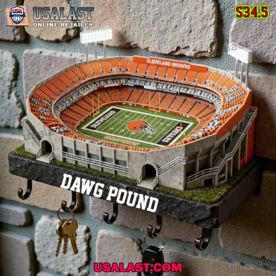 Cleveland Browns Sports Stadium Key Hooks, Holder - Adult & Kids T-Shirts, Sweatshirts & Hoodies apparel design preview 1