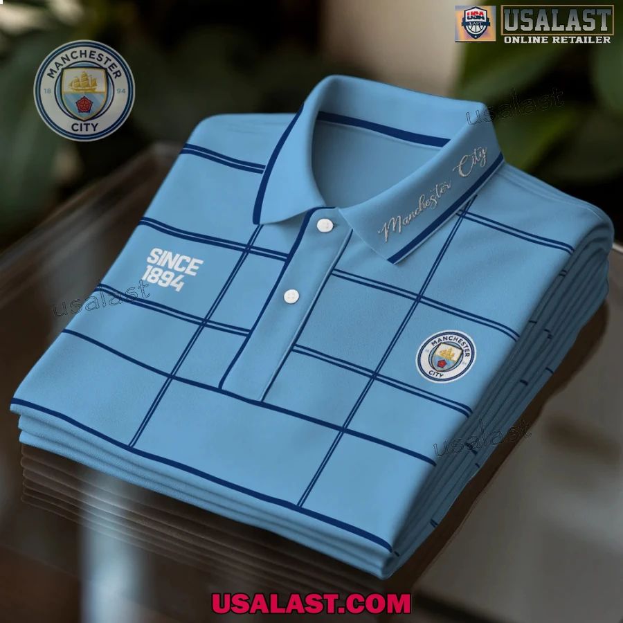 Manchester City Premium Men Polo - Adult & Kids T-Shirts, Sweatshirts & Hoodies apparel design preview 1