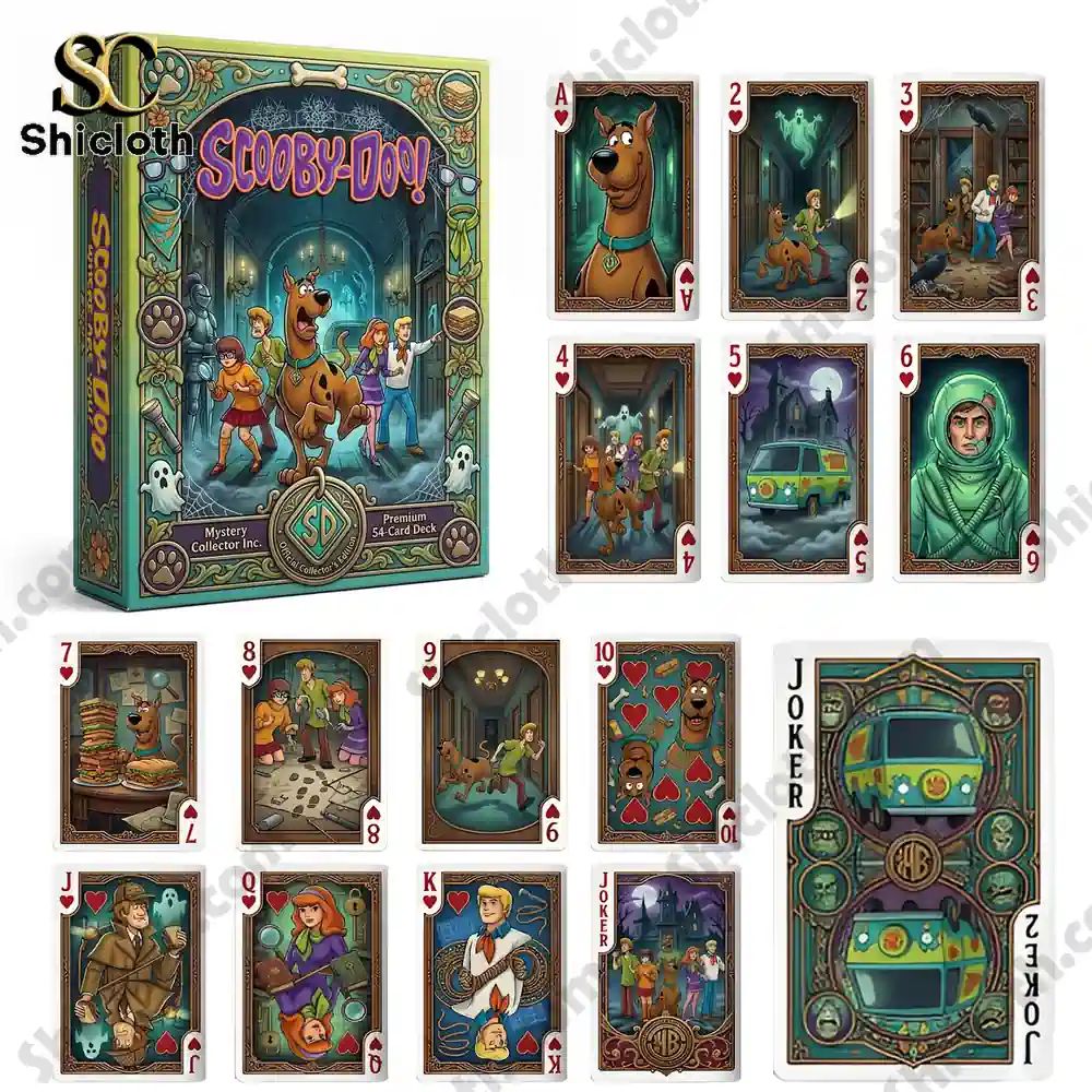 Scooby-Doo! Where Are You Premium 54-Card Deck - Adult & Kids T-Shirts, Sweatshirts & Hoodies apparel design preview 1