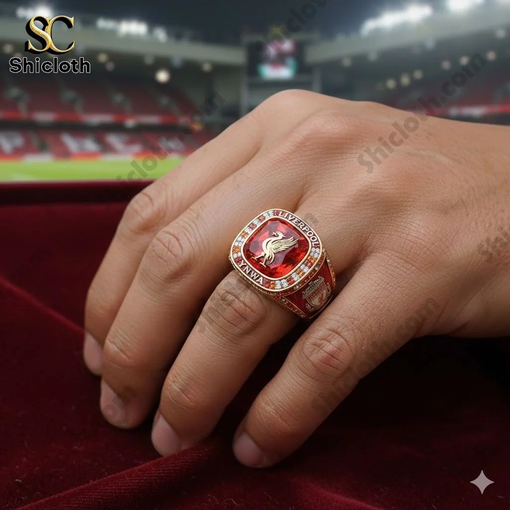 Liverpool FC 134th Anniversary YNWA Custom Rings - Adult & Kids T-Shirts, Sweatshirts & Hoodies apparel design preview 1