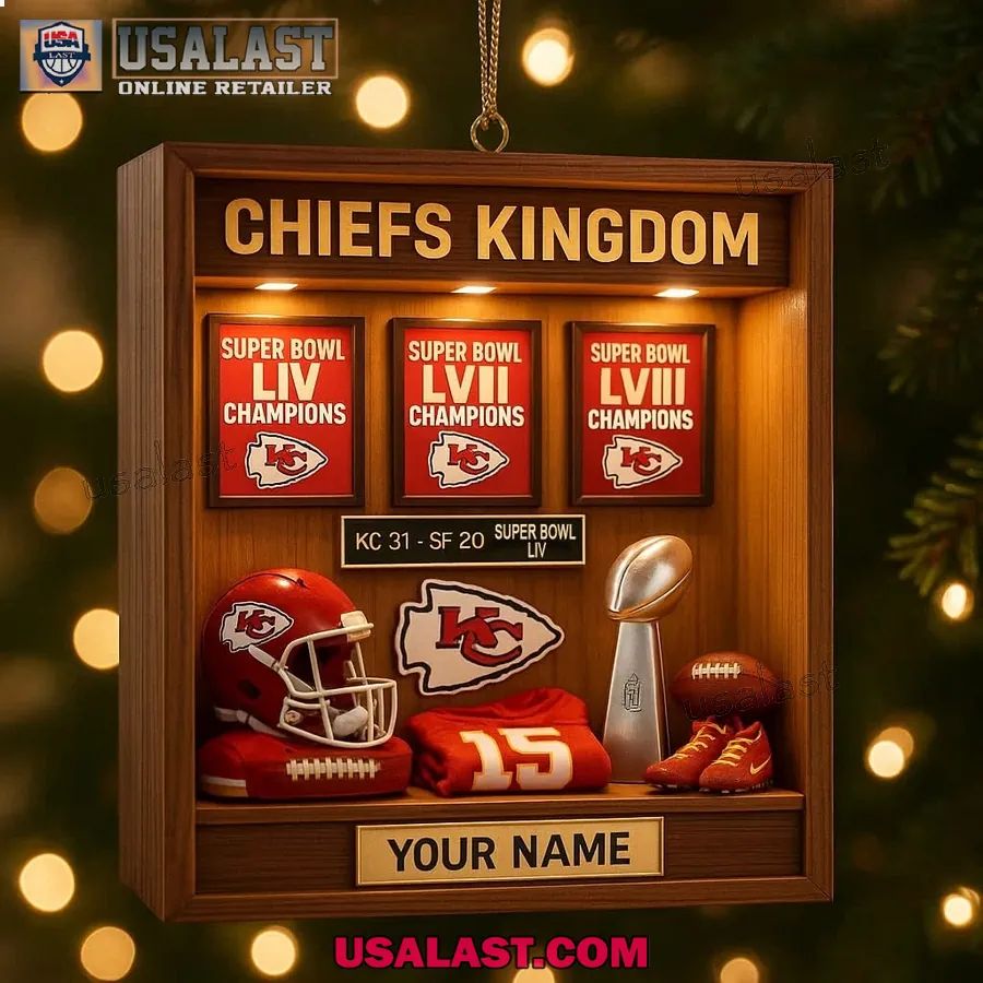 Kansas City Chiefs Locker Room Ornament - Adult & Kids T-Shirts, Sweatshirts & Hoodies apparel design preview 1