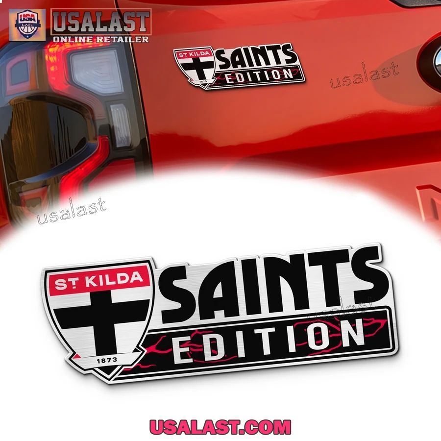 St Kilda Saints Edition Custom 3D Car Badge Sticker - Adult & Kids T-Shirts, Sweatshirts & Hoodies apparel design preview 1