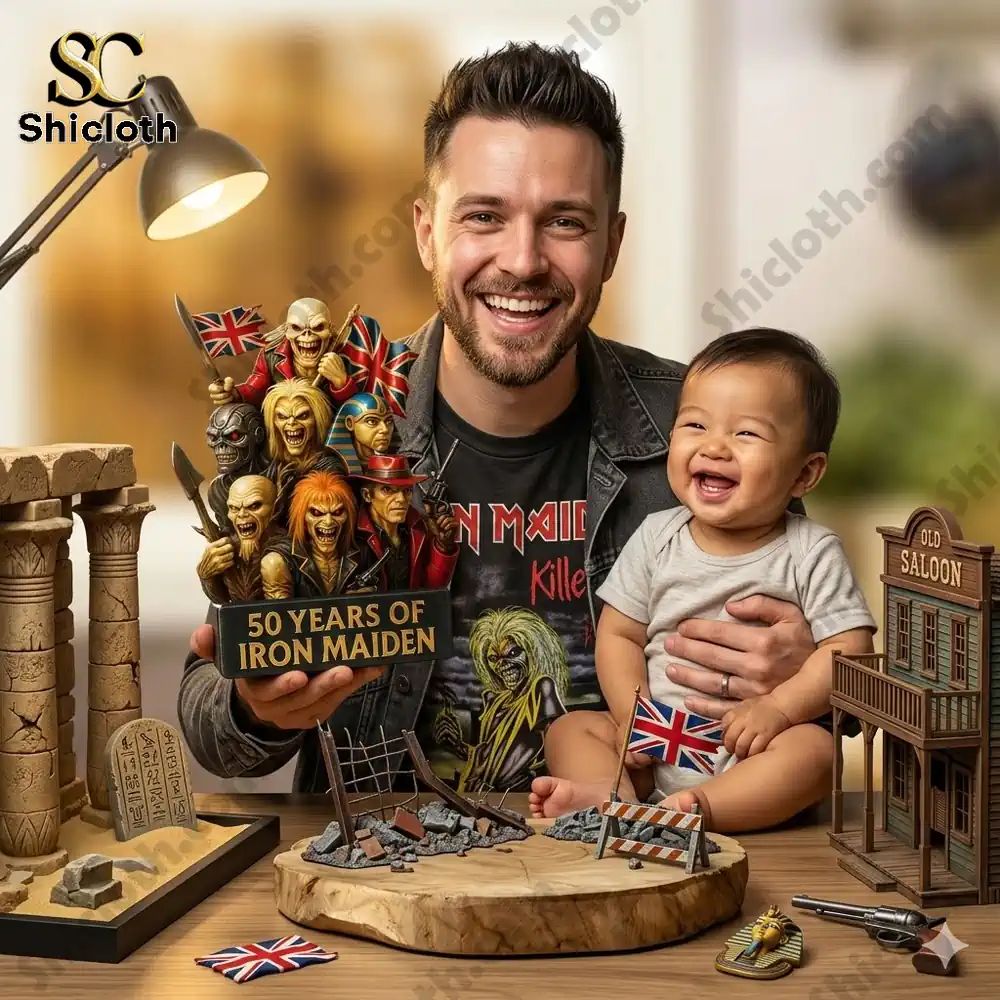 Iron Maiden 50th Anniversary Commemorative Limited - Adult & Kids T-Shirts, Sweatshirts & Hoodies apparel design preview 1