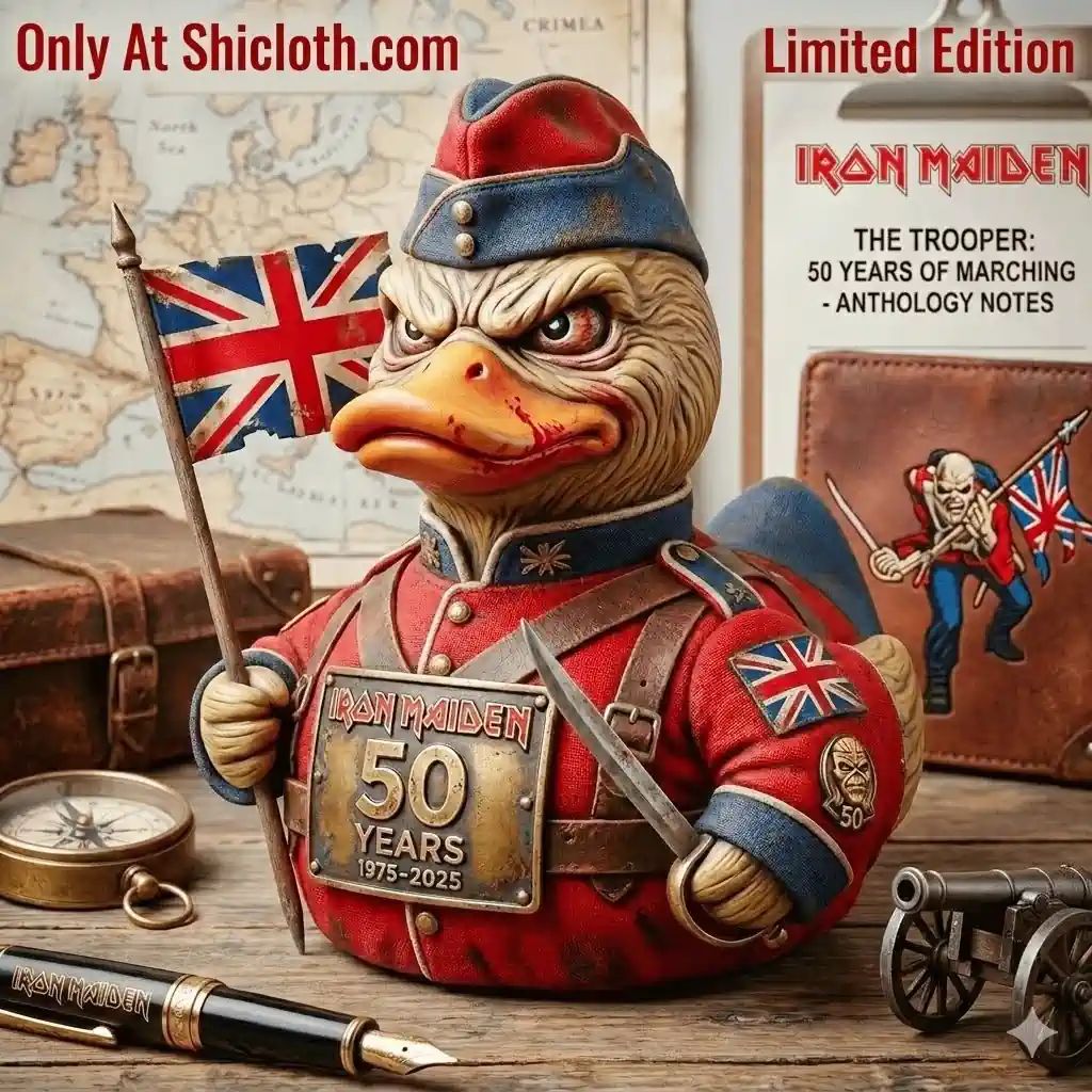 The Trooper Iron Maiden 50th Anniversary - Adult & Kids T-Shirts, Sweatshirts & Hoodies apparel design preview 1