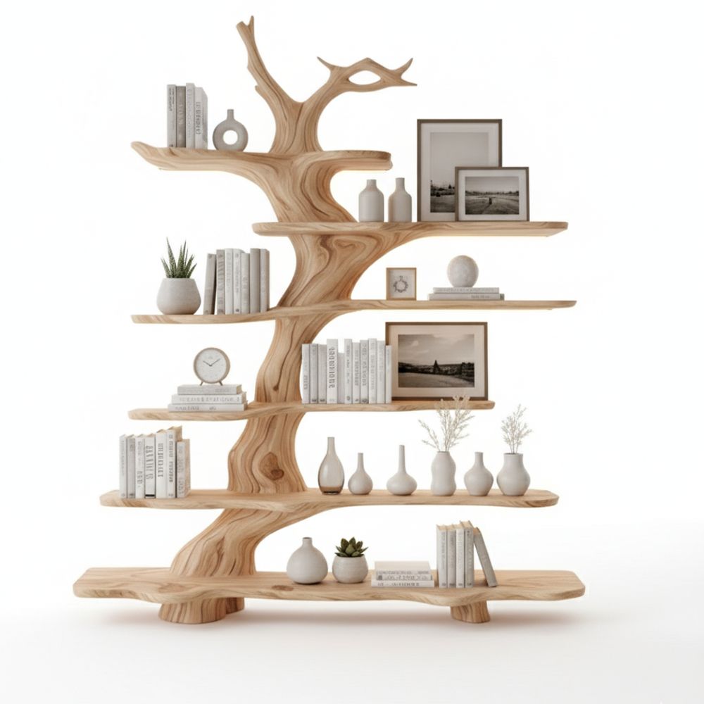 Handmade Driftwood Tree Branch Corner Shelf Floating - Adult & Kids T-Shirts, Sweatshirts & Hoodies apparel design preview 1