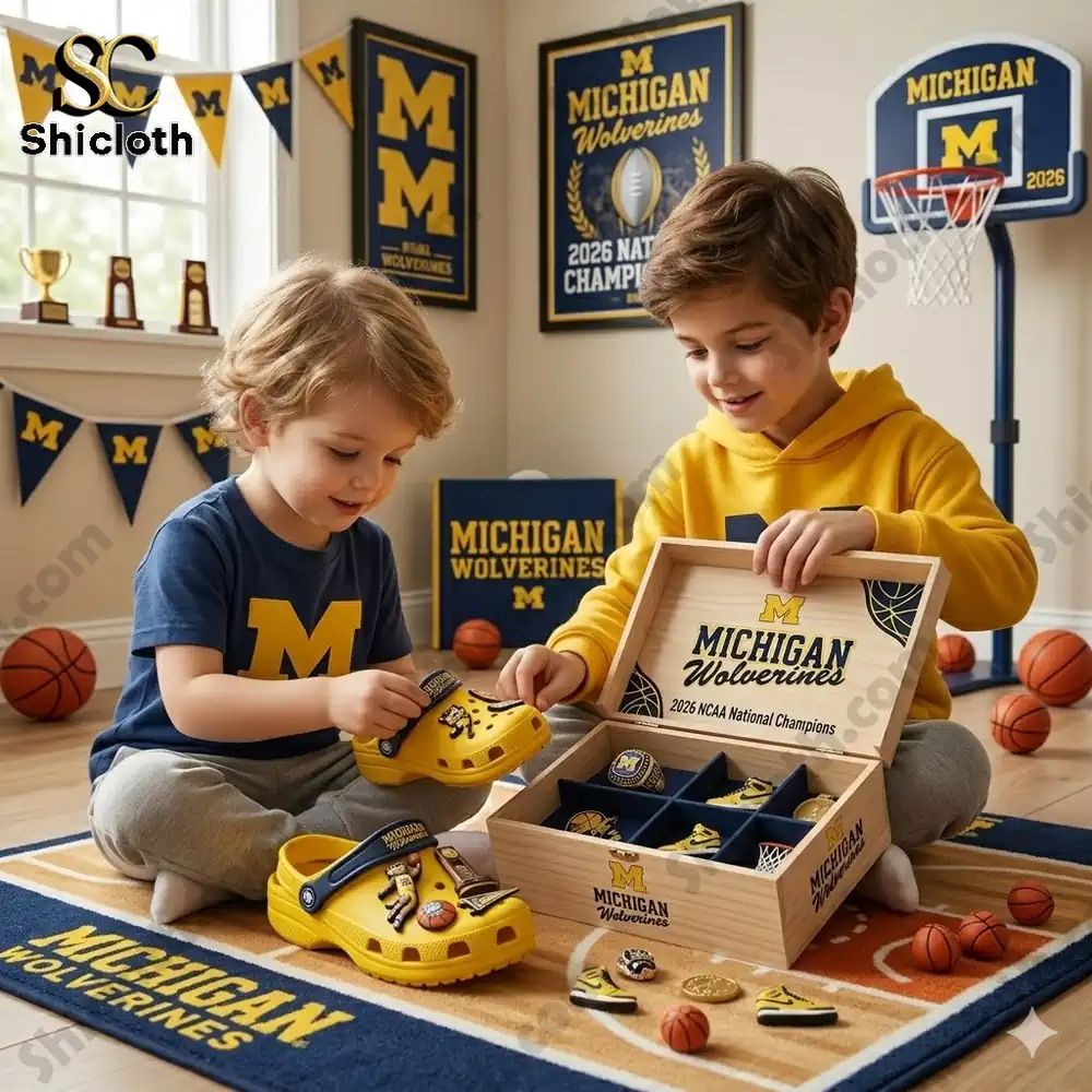 Michigan Wolverines NCAA National Championship 2026 - Adult & Kids T-Shirts, Sweatshirts & Hoodies apparel design preview 1