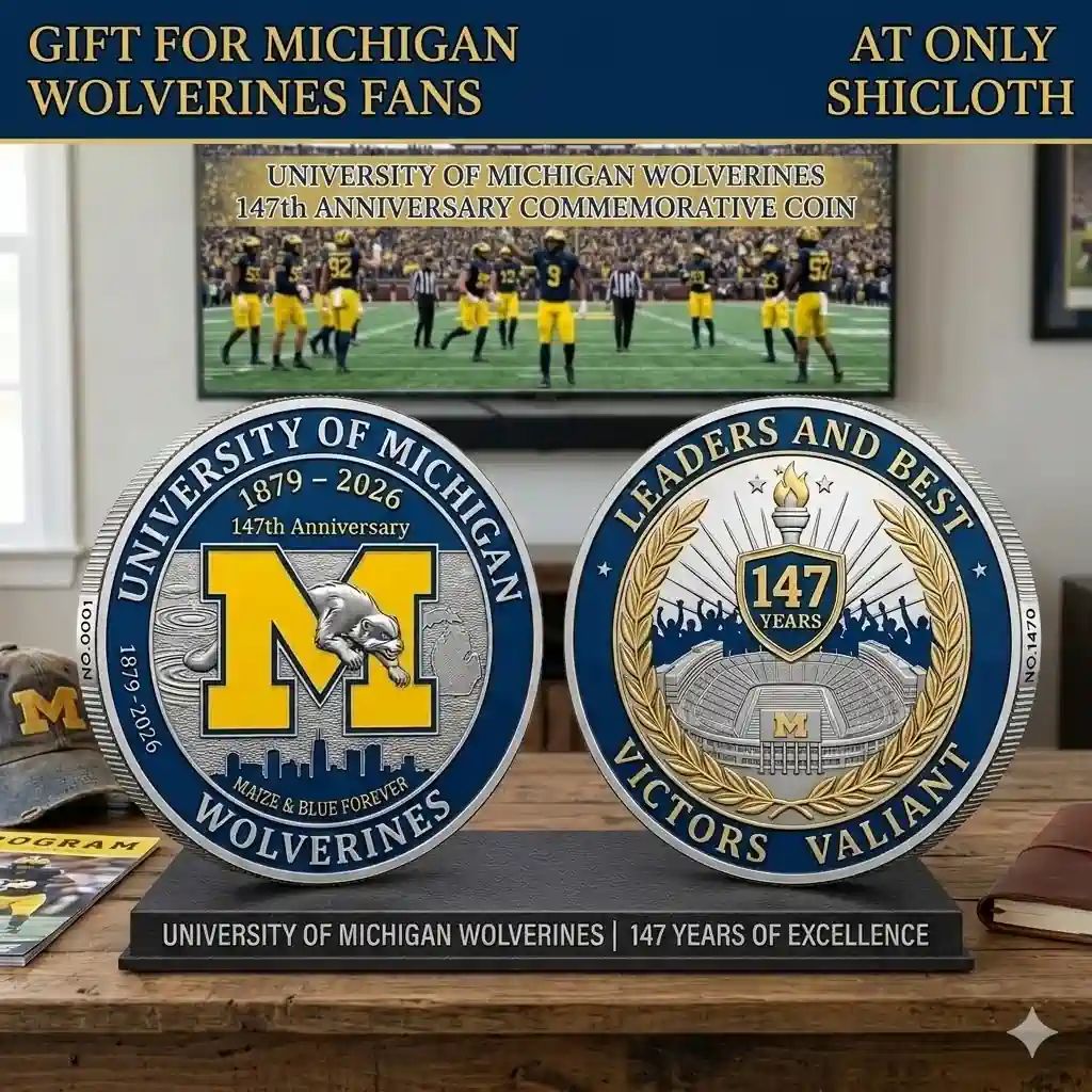 University of Michigan Wolverines 147th Anniversary - Adult & Kids T-Shirts, Sweatshirts & Hoodies apparel design preview 1