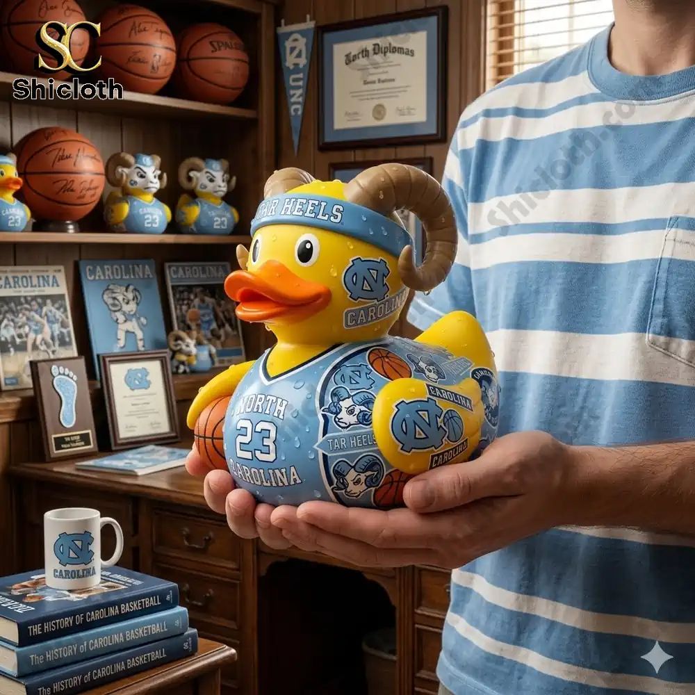 Unc Tar Heels Spirit Carolina Legacy Rubbler Duck - Adult & Kids T-Shirts, Sweatshirts & Hoodies apparel design preview 1