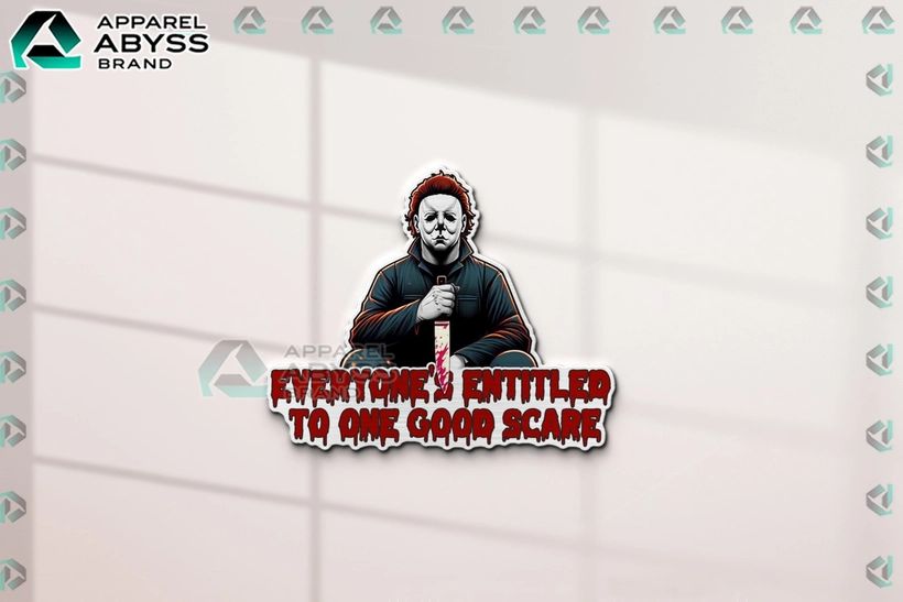Michael Myers Edition 3D Car Name Emblem Sticker - Adult & Kids T-Shirts, Sweatshirts & Hoodies apparel design preview 1